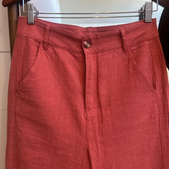 Mo : Vint New York Wide Leg Rust Pants Size Medium NWT - Picture 6 of 8